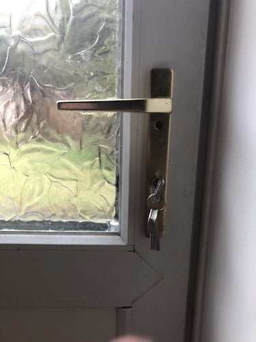 New backdoor lock